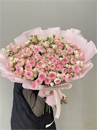 Кустовые розы Кейт в пленке (31шт) 965847