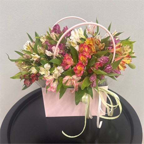 Альстромерия МИКС в сумочке Мастхэв ( 15шт) 55500550500