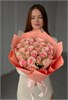 Розовых роз Кения 40см в пленке (25шт) 809897 в Твери