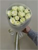 Белые розы Кения 40см в пленке (11шт) 503 в Твери