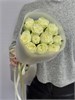 Белые розы Кения 40см в пленке (11шт) 503 в Твери