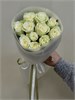 Белые розы Кения 40см в пленке (11шт) 503 в Твери