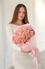Розовая роза Кения 40см в пленке (31шт) 823 в Твери